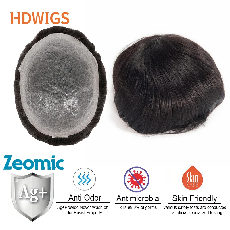 

Антибактериальный мужской парик-накладка из натуральных индийских волос, тонкая кожа PU V-loop 0.02-0.03 мм, капиллярный протез для мужчин