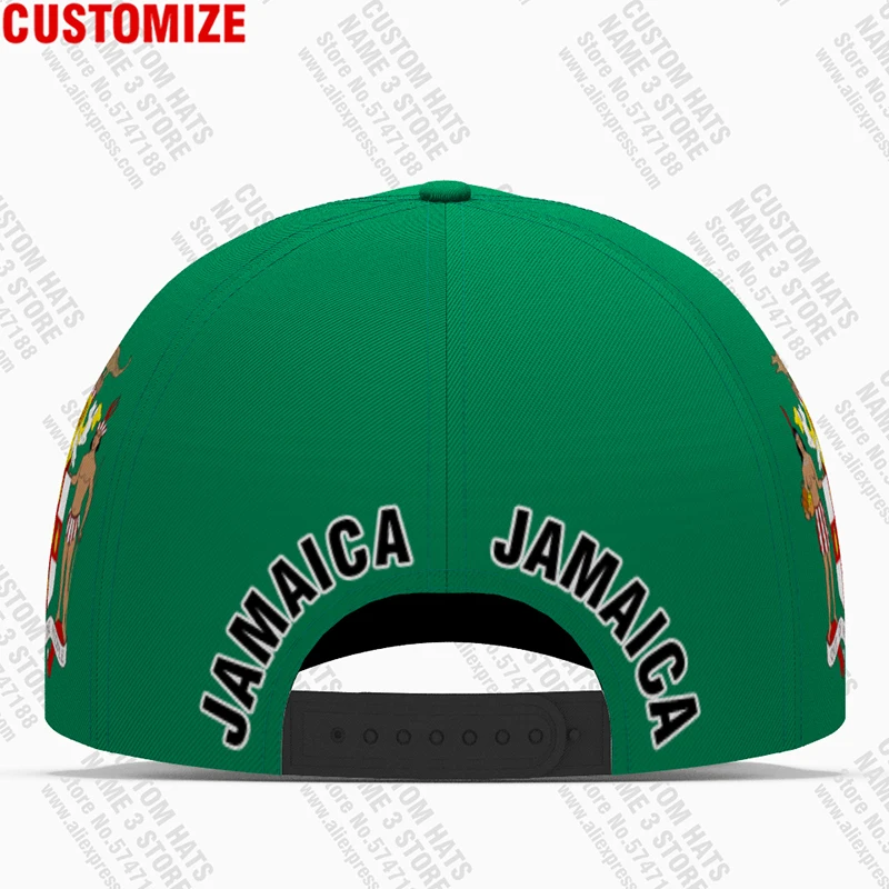 Jamaica Baseball Caps Free 3d Custom Made Name Number Team Logo Jm Hats Jam Country Travel Jamaican Nation Flag College Headgear