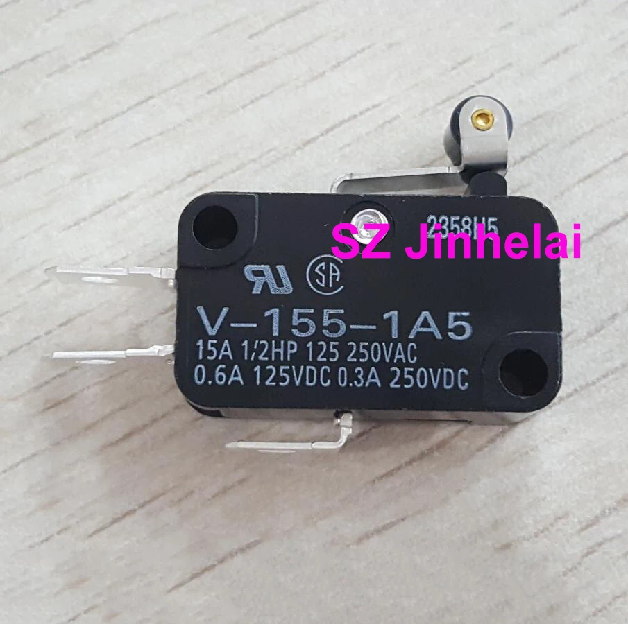 5pcs Authentic Original Omron Micro Switch V-155 156 165-1C25 1A5 1A5-T V-15-1B5