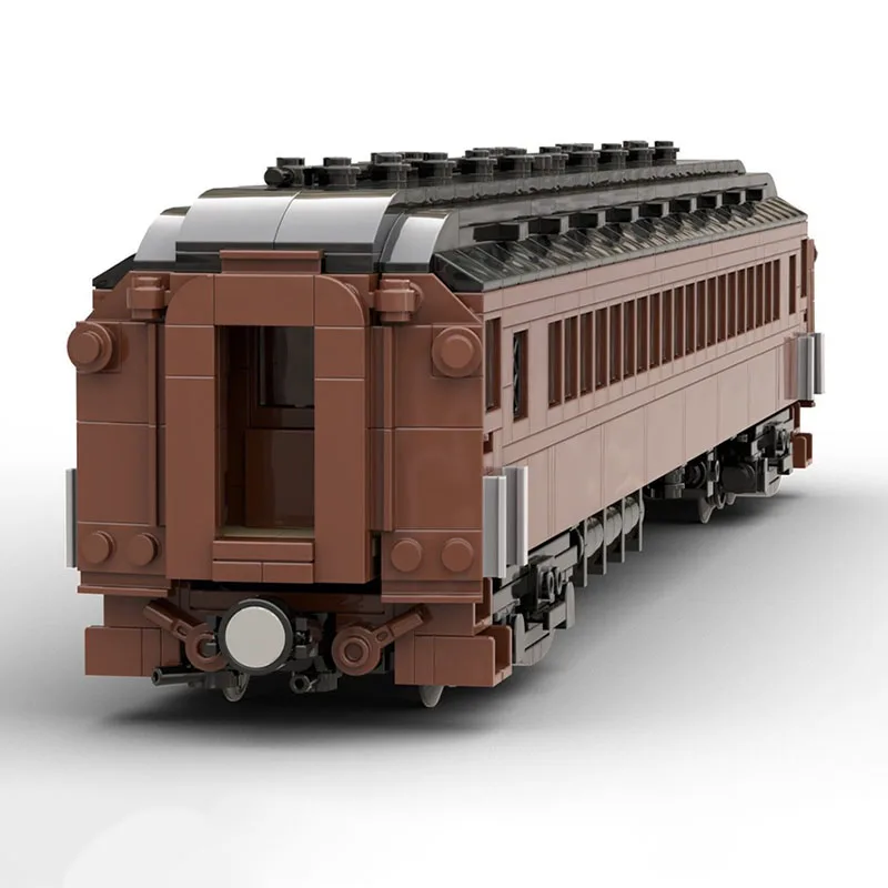 

945 деталей MOC 1:48 Модель пассажирского вагона P70 Пенсильванской железной дороги, конструктор, креативный подарок, декор для демонстрации, сборная модель