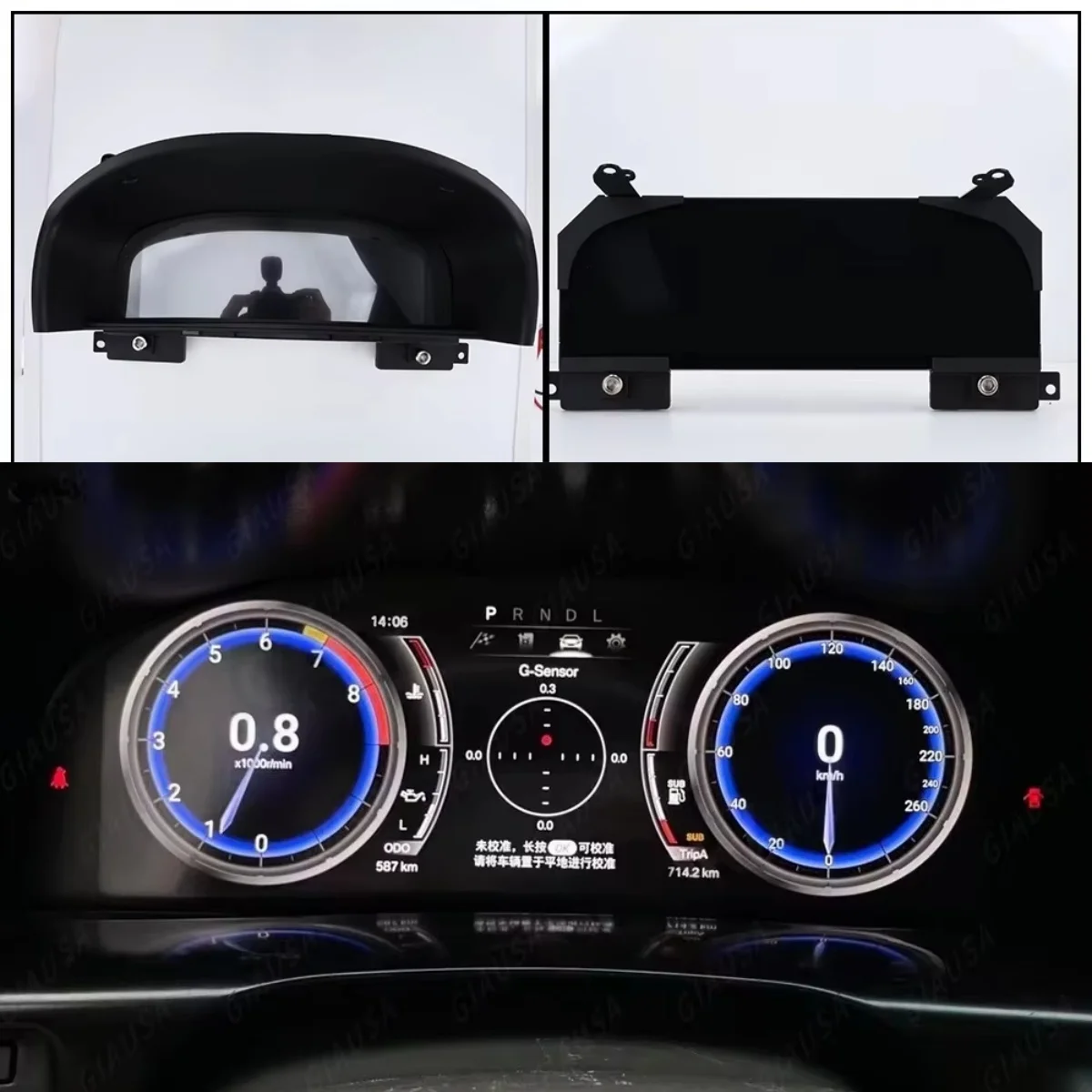 mz 12.3 inch For Toyota Land Cruiser LC100 LX470 2002-2007 Digital Dash Panel Gauges  Instrument Cockpit Speedometer Dashboard