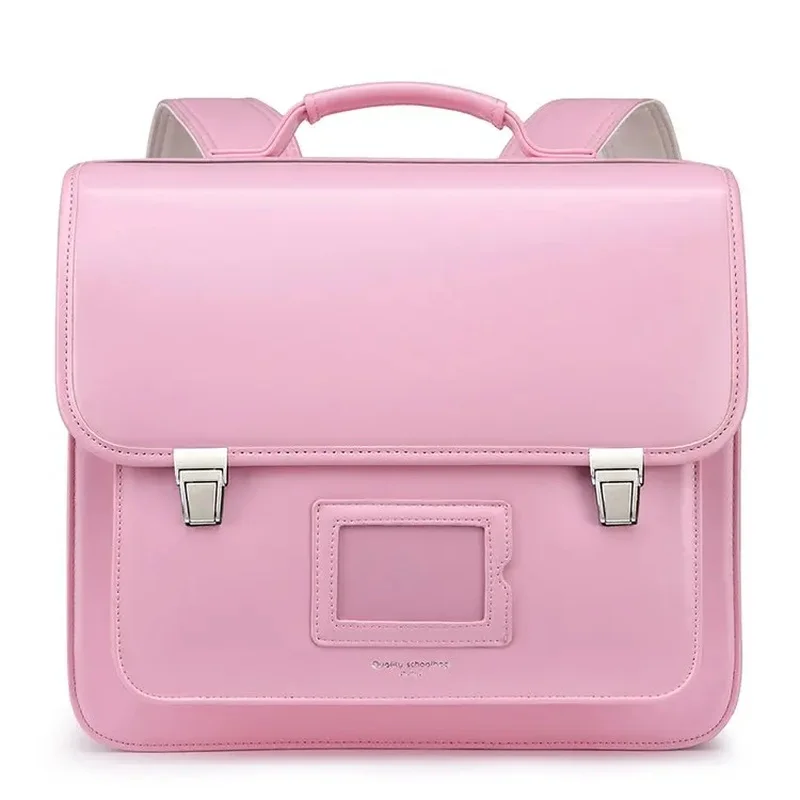 Kids Japanese PU Orthopedic Backpack Book Bag School Bags for Girls Satchel Grade 1-3 Japan Primary School for Boys SAC 2027 NEW