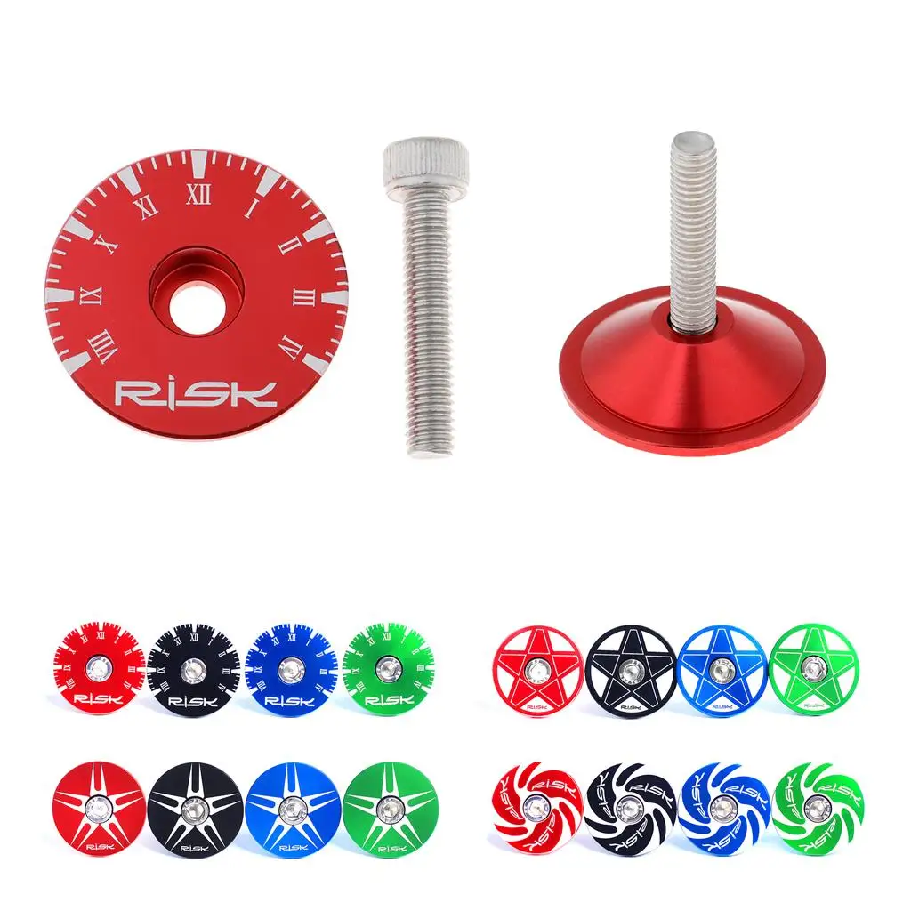 Cycling Headset Top Cap Aluminum Alloy Stem Cover Road MTB Bike Accessory for Steerer Tube Custom Bicycle Parts