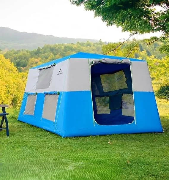 

Hot Sale Water Proof Outdoor 430*274*198cm Foldable Party Family Waterproof Camping Inflatable Tent