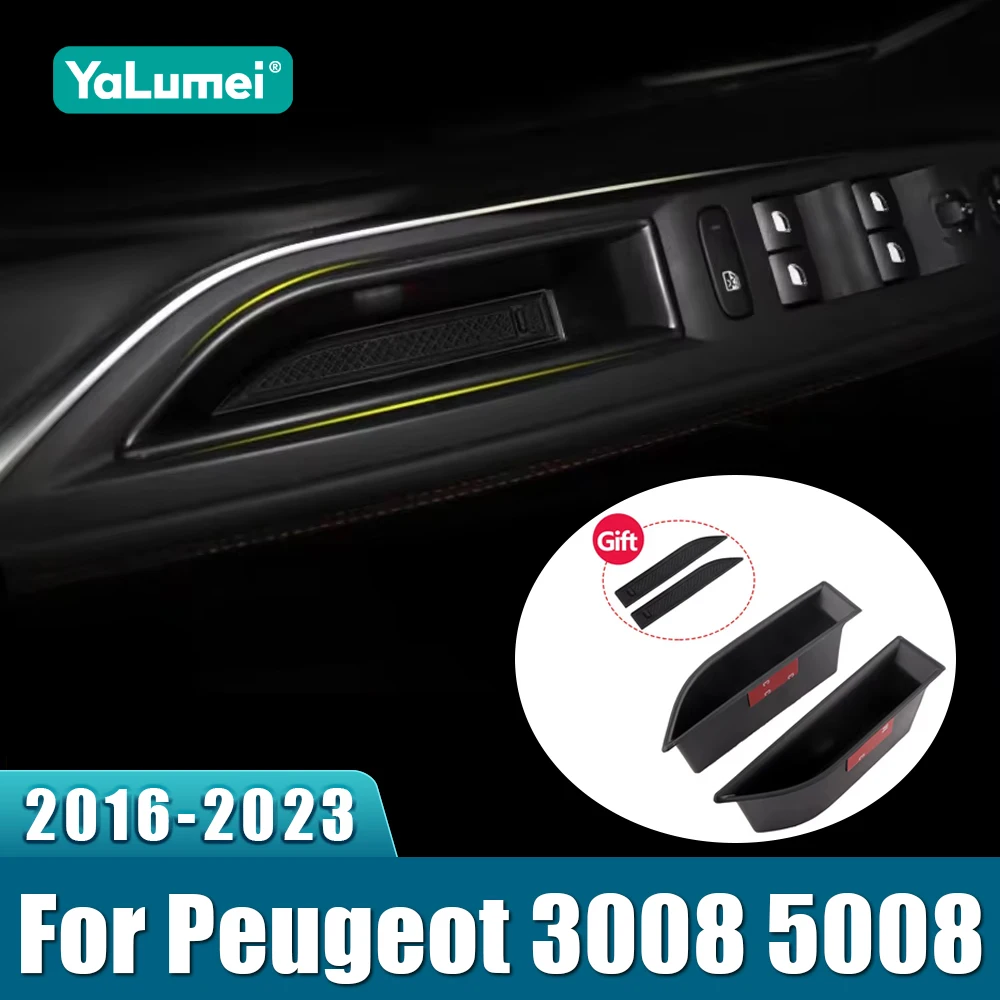 Für Peugeot 3008 5008 GT 2016 2017 2018 2019 2020 2021 2022 2023 Auto-Türarmlehnen-Aufbewahrungsbox Organizer Zubehör