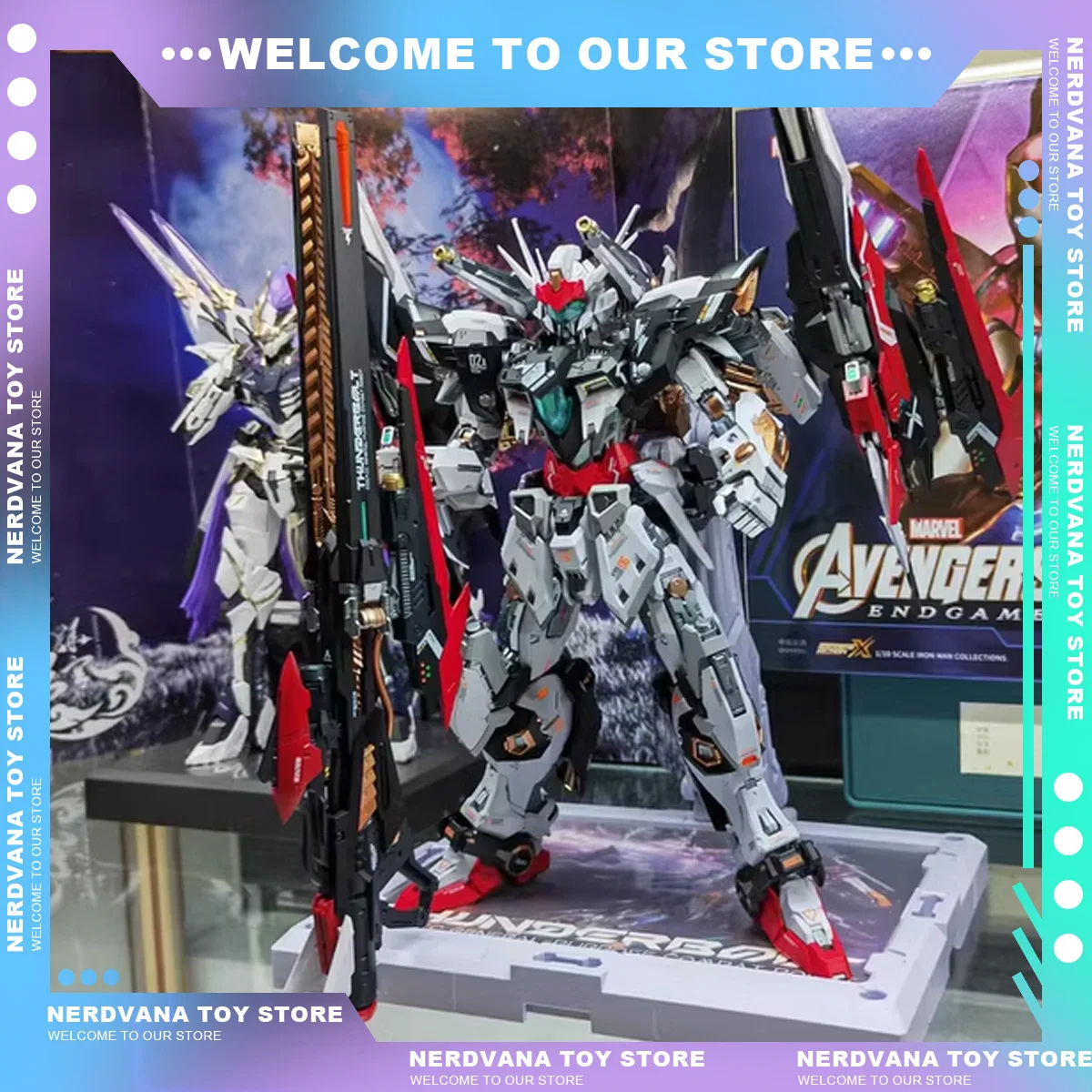 1/100 Thunder Rmd Action Figure Assembly Anime Figures Thunder Infinite Dimensional Mech Model Collection Desk Decora Toys Gifts