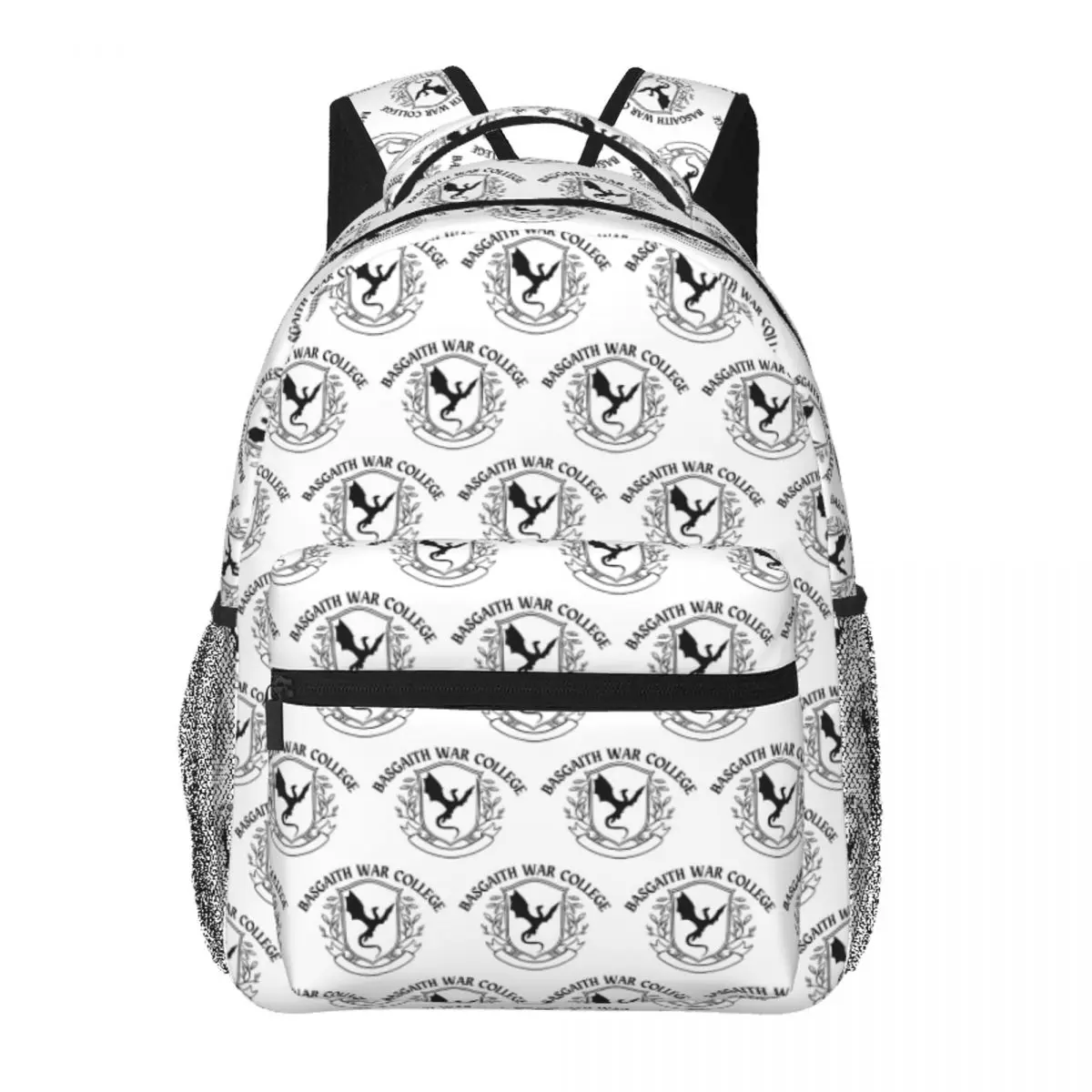 

Basgaith War College Crest - Fourth Wing Backpack Student BookBag Kids School Bag Computer Shoulder Bags for Men Women