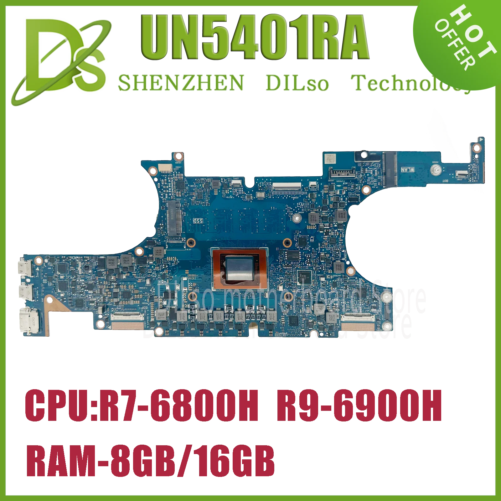 KEFU UN5401RA Mainboard is suitable For ASUS UN5401 UM5401RA BM5401RA RM5401RA Laptop Motherboard R7-6800H R9-6900H RAM-8GB/16GB