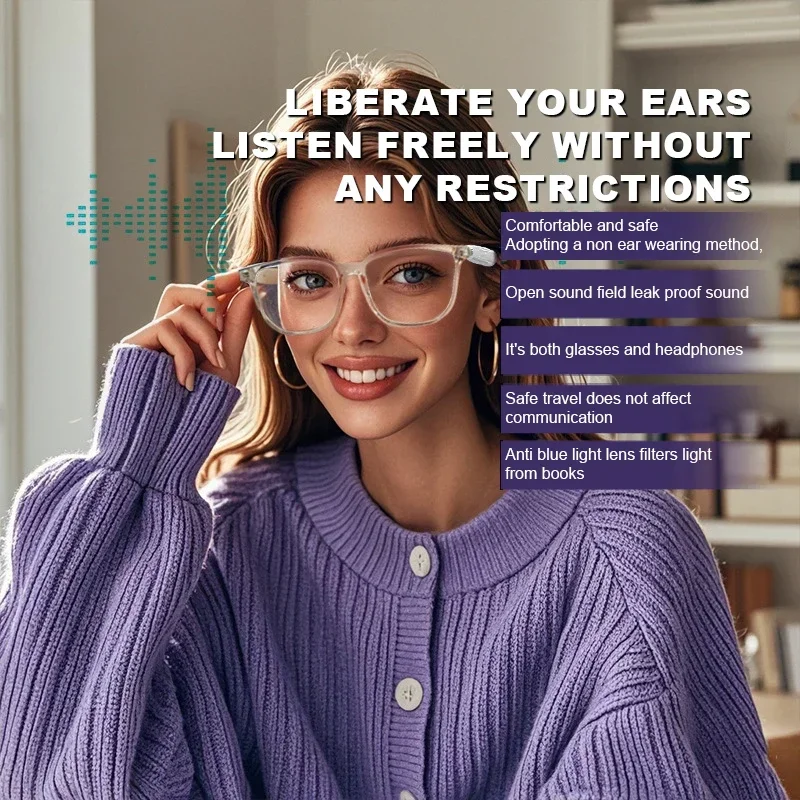 Inteligentne okulary Bluetooth z dotykowym sterowaniem, audio, muzyką, kamerą, antyrefleksem niebieskim, filtrem UV400 i polaryzacją, okulary przeciwsłoneczne dla kobiet i mężczyzn.