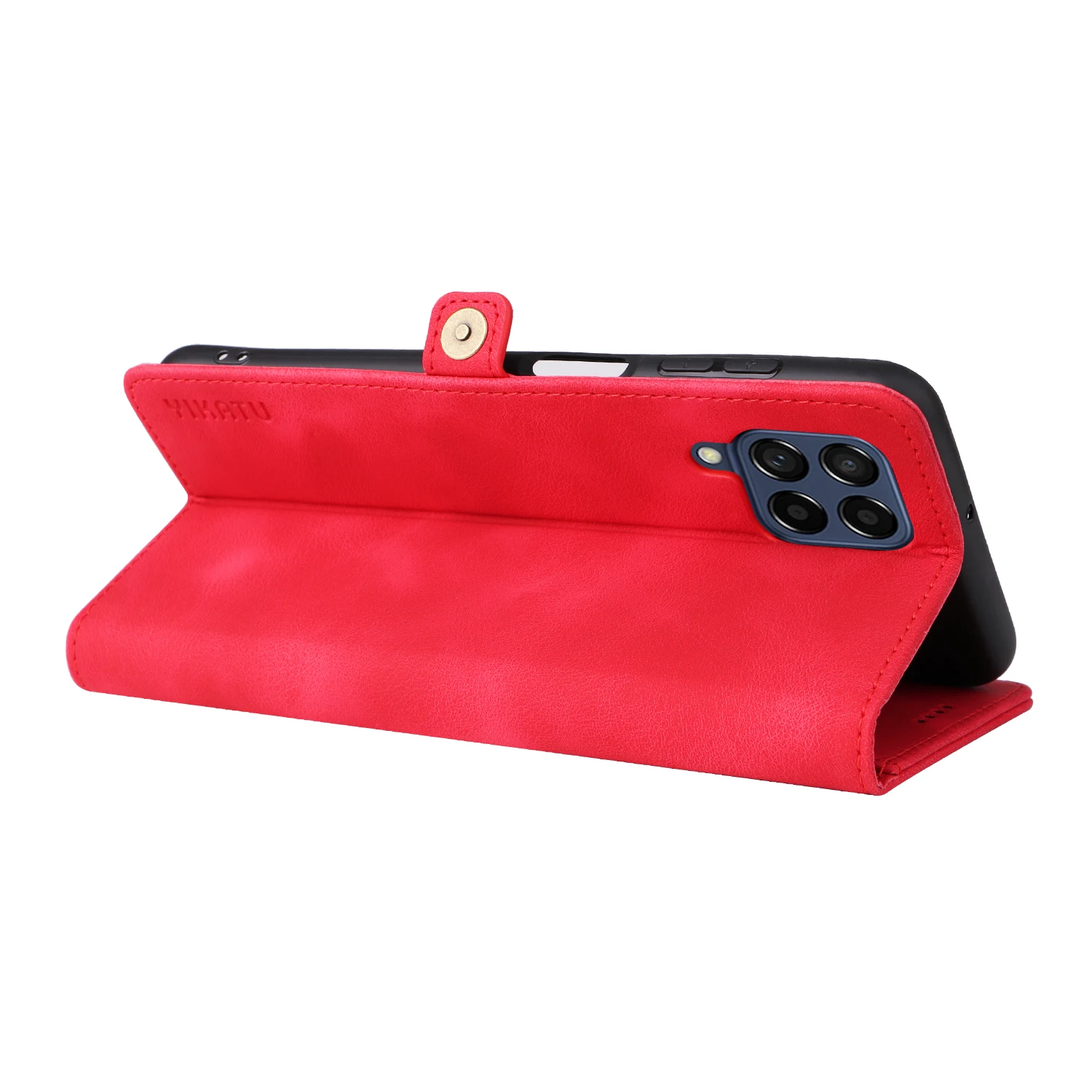 حافظة لهاتف سامسونج جالاكسي M 33 52 53 55 نوت 9 10 برو 20 حافظة هاتف مغناطيسية بإبزيم جانبي فاخر لتخزين البطاقات والمال