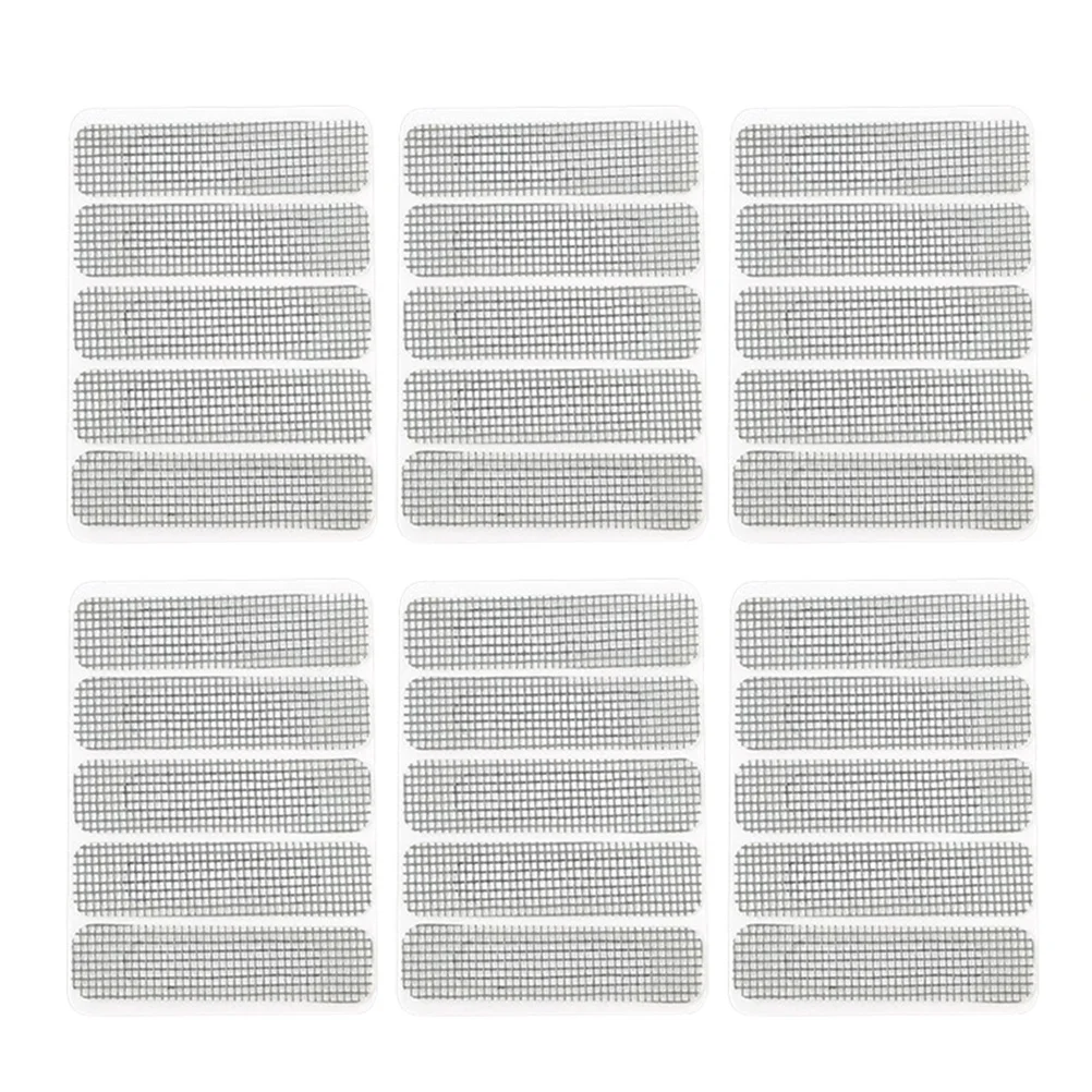 10 قطعة البعوض برهان التصحيح الألياف الزجاجية شبكة شريط لاصق لنافذة شاشة الباب صافي خيمة Rv التخييم دائم ملصق مضاد للمياه #5