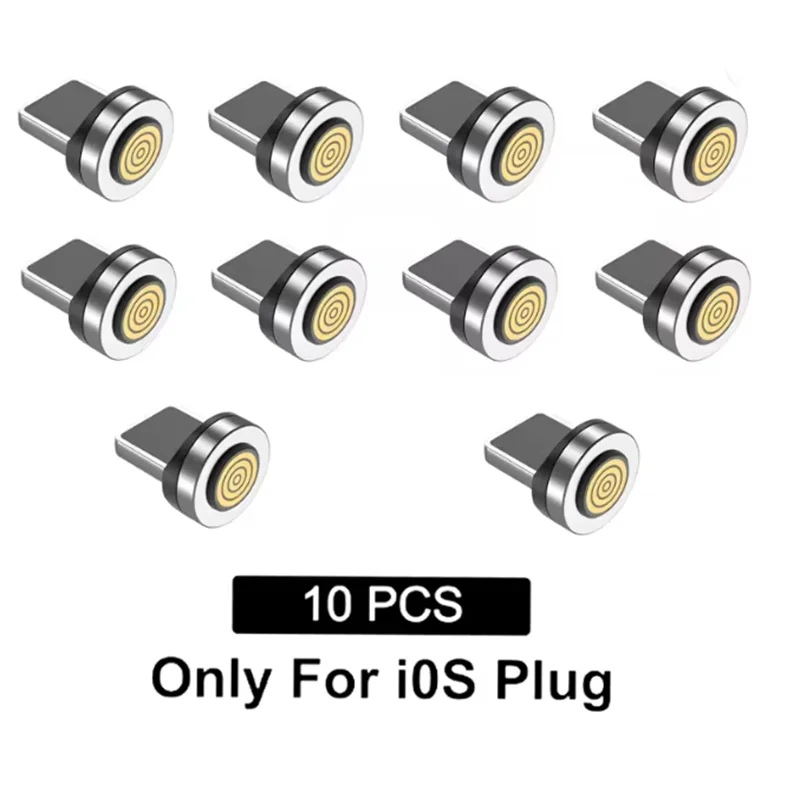 10 قطعة 7 دبوس 540 Rotatie نصائح مغناطيسية لكابل Magnetische المصغّر USB نوع C استبدال المكونات الغبار التوصيل لسامسونج Xiaomi