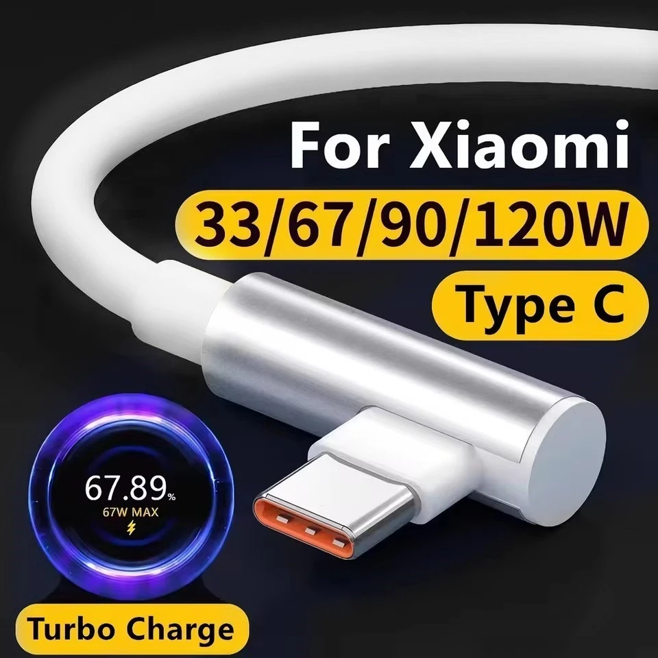 Fast Charging Cable For Xiaomi 15 16 17 Pro Max Redmi Note 13 14 POCO X3 Type C USB Turbo Rapid Charge Cables 120W 100W 90W 67W