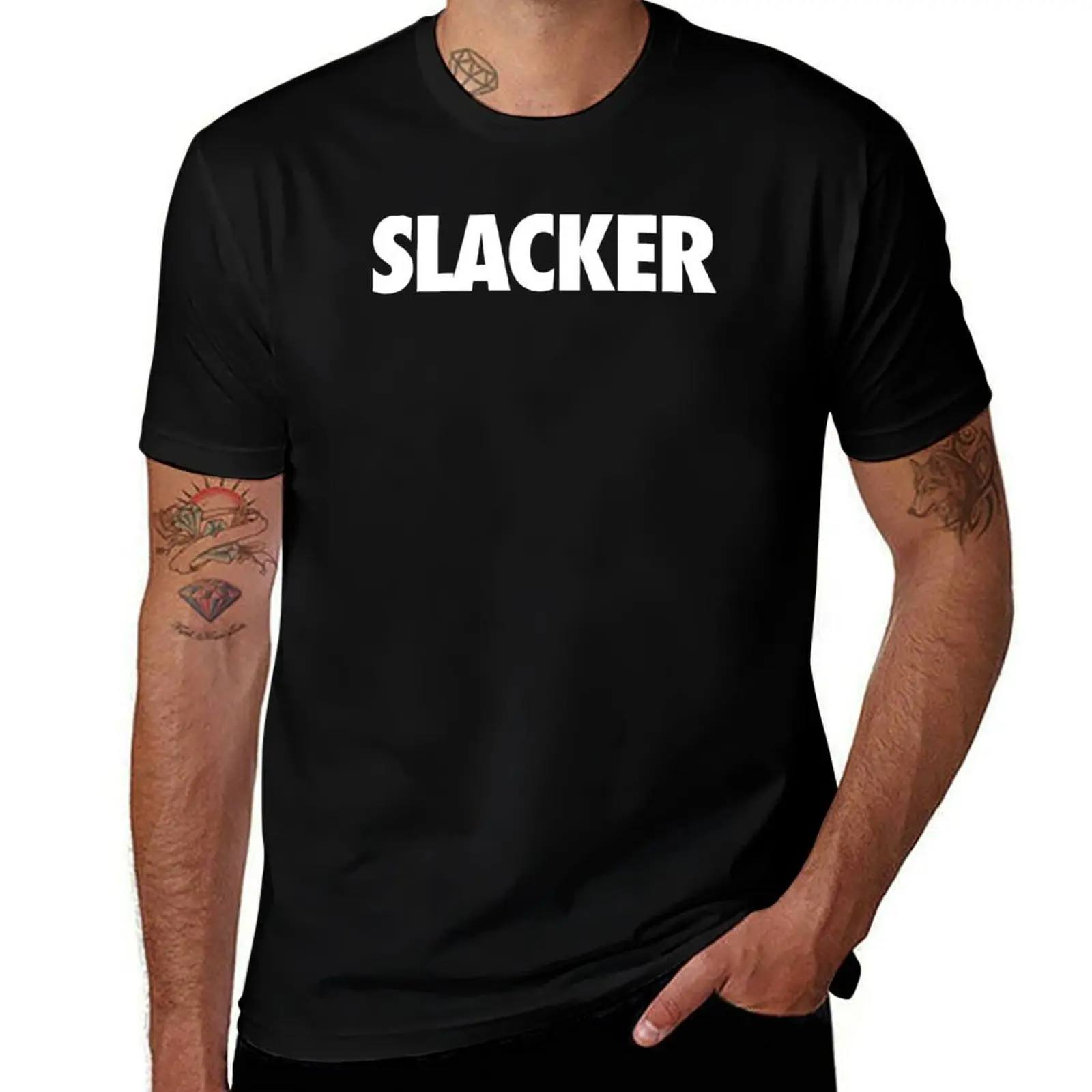 

SLACKER - Alternate T-Shirt man clothes aesthetic clothes Blouse mens shirts graphic tee