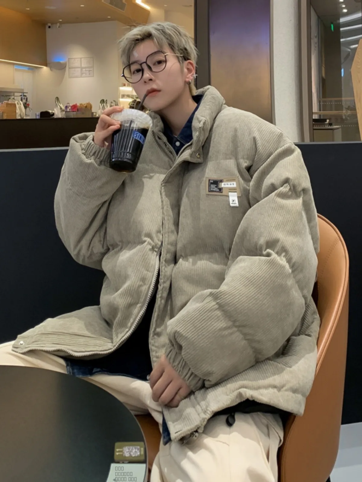 

Мужская зимняя куртка American Sle Label: модная, свободная, теплая, хлопковая, вельветовая, утепленная, в стиле High Street