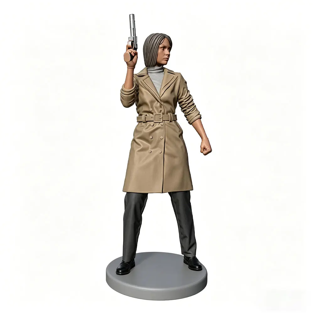 1/24/18/16/12 Female Warrior Resin Model Kits GK Miniature 3D Printed Gray Model Figurine DIY Doll Model Unpainted
