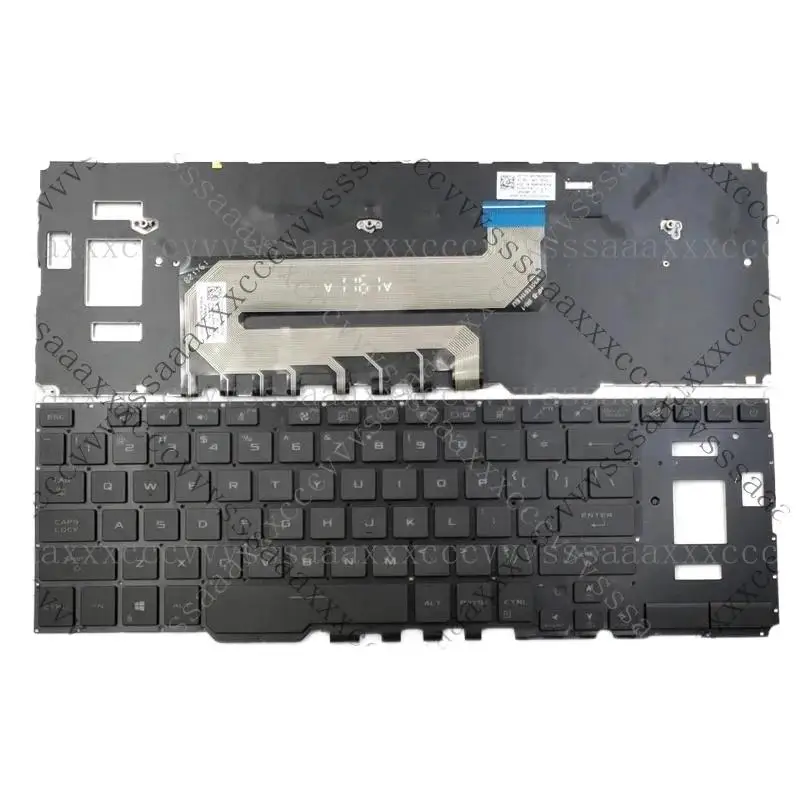 

& For Asus ROG Zephyrus Duo 15 GX550 GX550LXS GX550LWS GX551 GX551Q GX551QM GX551QR GX551QS Laptop Keyboard US RGB Backlit == #