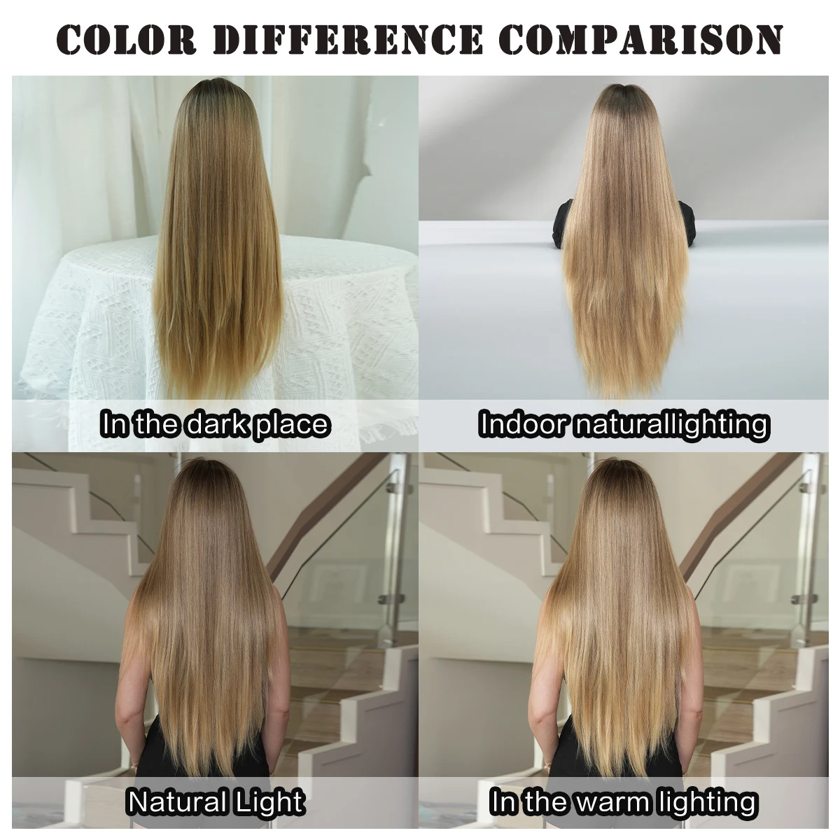 Synthetic Blonde Wig High Density for Women