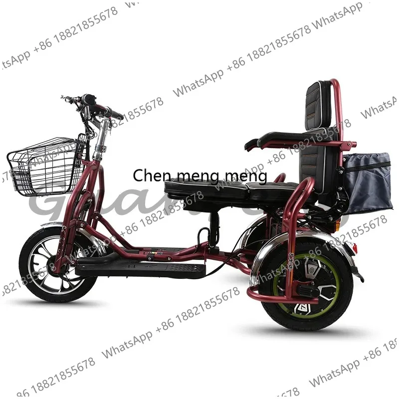 

A172 Double elderly leisure electric tricycle scooter folding adult motorcycle electric vehicle
