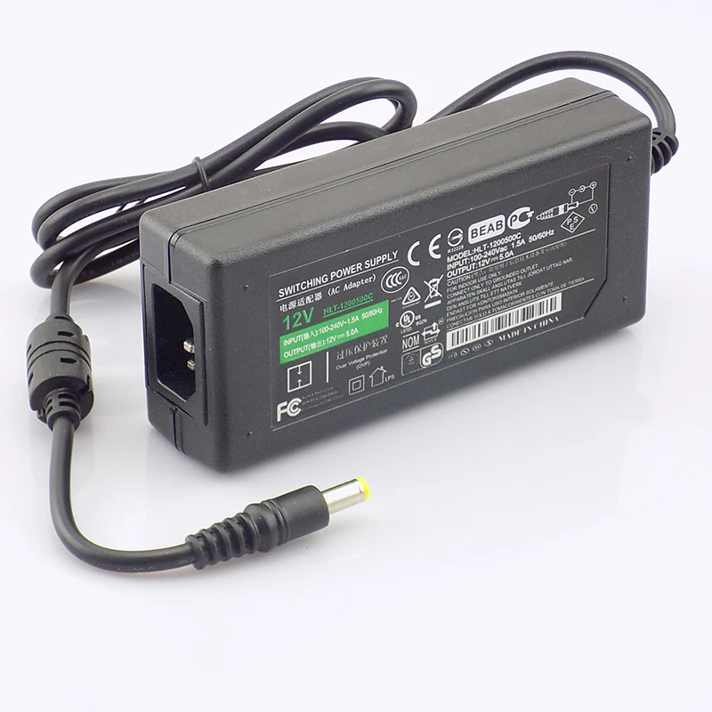 DC 12 V 5A Schakelaar Voeding Adapter Transformator 110 V-240 V voor Bewakingscamera CCTV DVR LED Strip RGB 5050