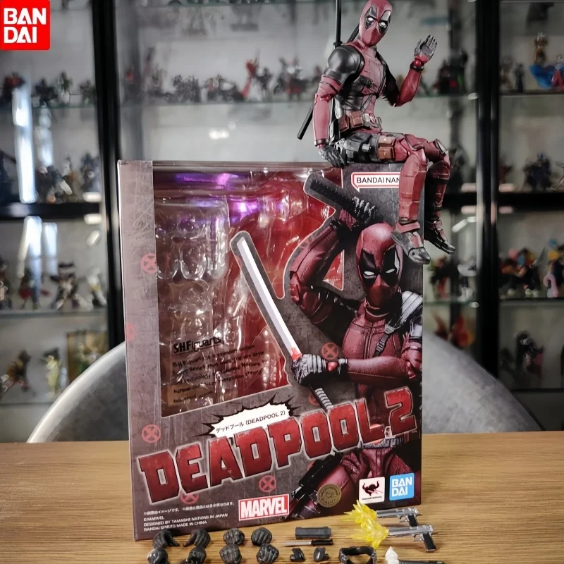 

Anime Marvel Comics Figures X-men Shf Deadpool 2 Action Figures Once Upon A Deadpool Movable Pvc Model Collection Christmas Toys