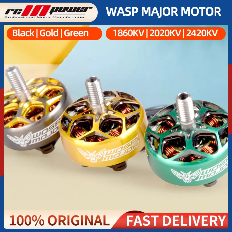 4PCS RCINPOWER WASP MAJOR Brushless Motor 1860KV 2020KV 2420KV For 5inch FPV Racing Drone Freestyle RC Models Multicopter Frame