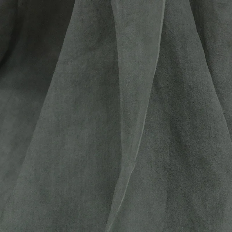 Artistic style silk georgette dirt-dyed fabric a niche designer's clothing