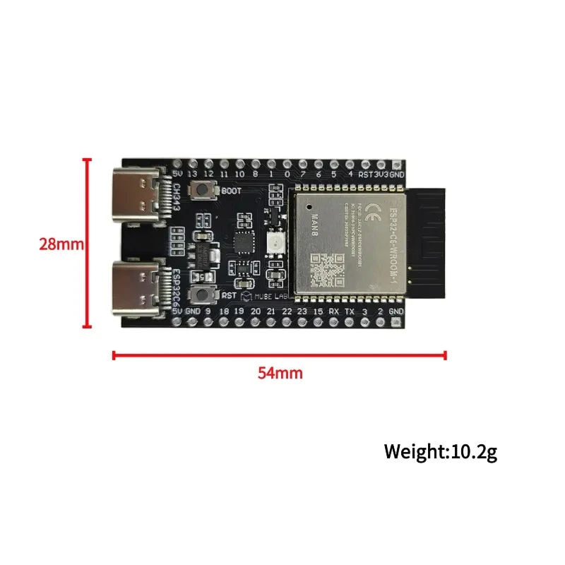 ESP32-C6-N8 scheda di sviluppo ESP32 C6 N8 N16 8MB 16MB SPI Flash Demo board Wi-Fi6 Bluetooth5 Zigbee Thread core Board