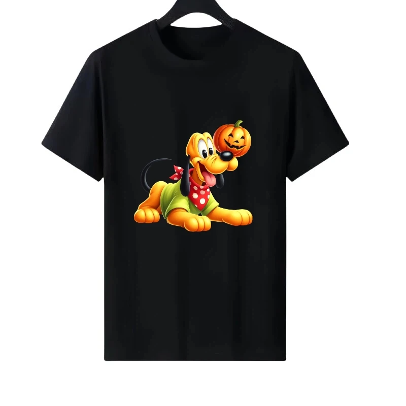 ديزني ميكي ماوس الكرتون الأبيض الصيف امرأة الوالدين والطفل الملابس السيدات رخيصة Y2k قصيرة الأكمام تي شيرت الرجال بلوزات #2