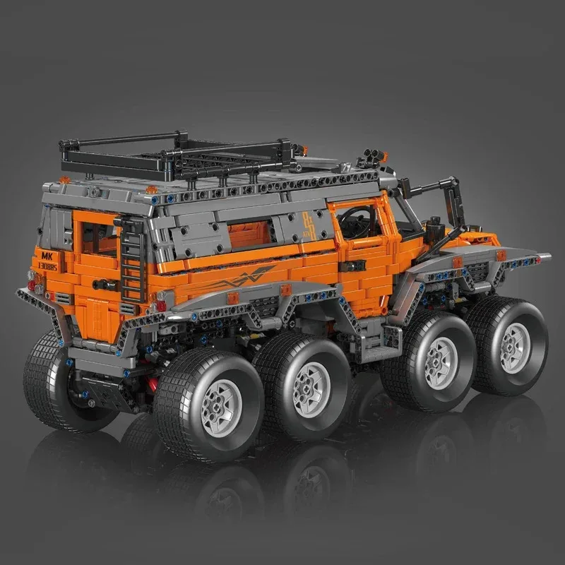 Mould King 13088 13089 Technical Car Toys The RC Avtoros Shaman 8x8 Building Block Assembly Car Brick Set Kids Christmas Gift