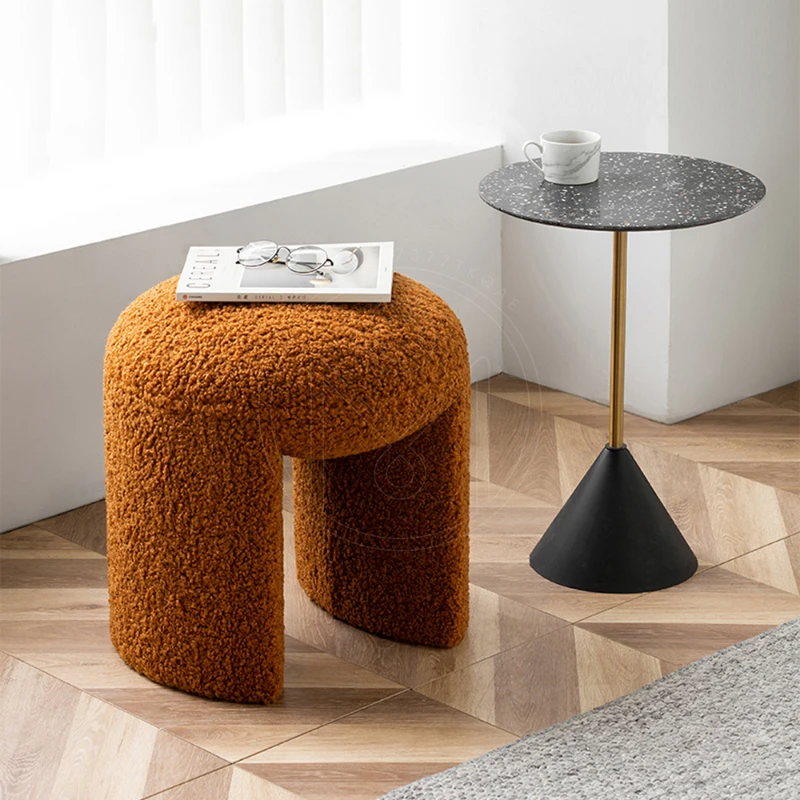 

Nordic design Makeup stool Bench light luxury dresser living room sofa low stool doorway shoes stool bedroom makeup chair