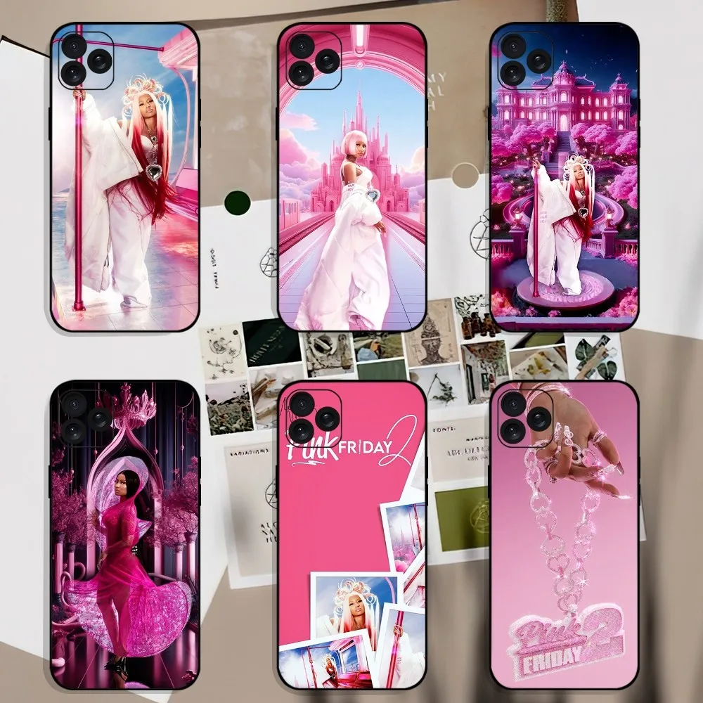 Singer N-Nicki Minaj Pink Friday 2 Phone Case For iPhone 8 11 12 13 14 15 Mini X XR XS PRO MAX Plus Shell