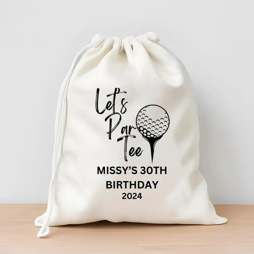 25 pcs Custom  Golf Party Favor Bags-Name Golfing Bags-Lovely Birthday Present Bags-Golf Party Treat Bags-Party Supplies