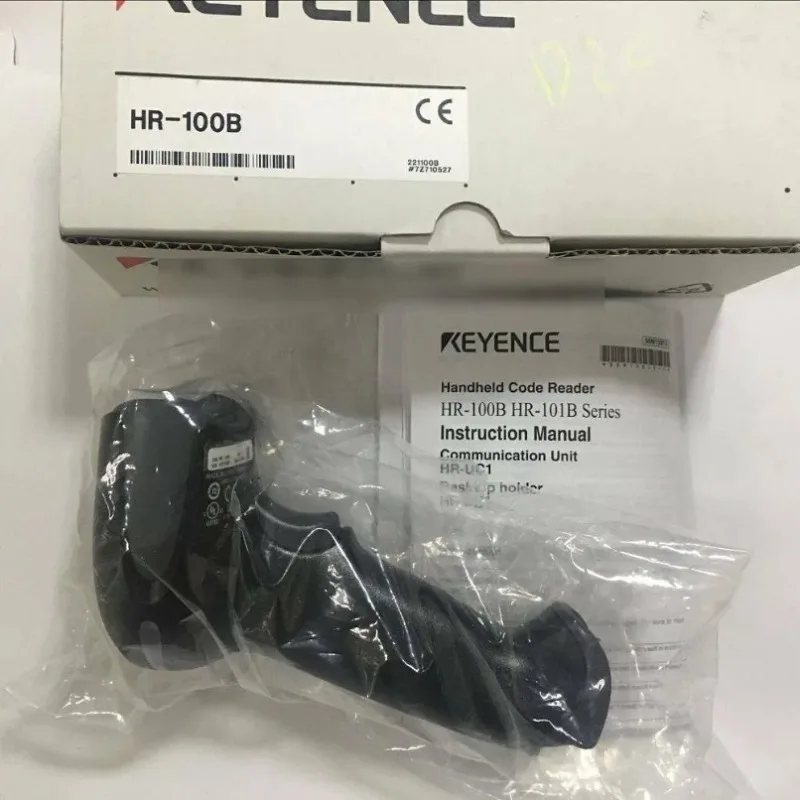 KEYENCE HR-100B Wireless Barcode Scanner 2D QR DataMatrix PDF417 Bluetooth 1.8m Drop IP52 14hr Battery#familitrade