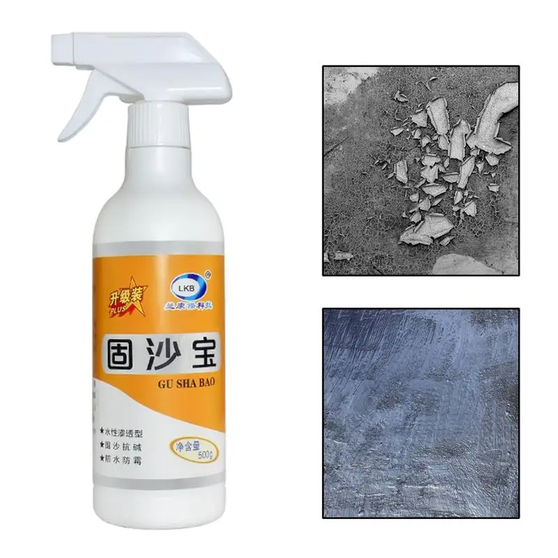 500ml Sand Fixing Spray Waterproof concrete graffiti remover Brick Leakage Crack Gap Repair Sealant Paste Coating No Pounding