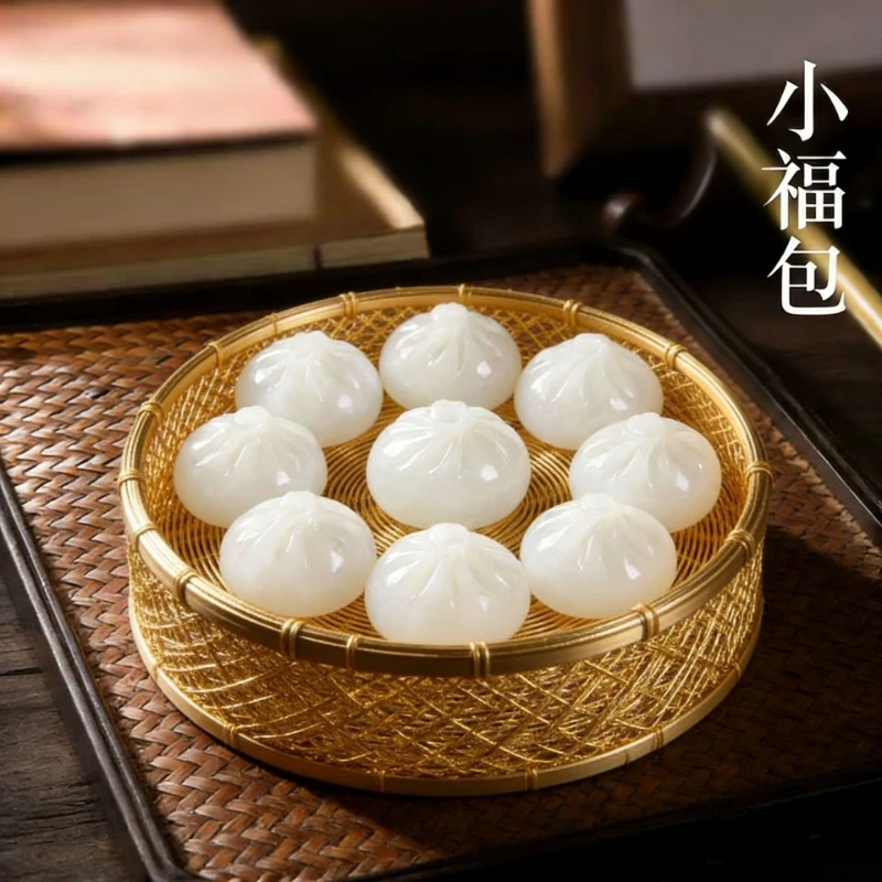 

LH is thriving, Xiaofu bag resin imitation jade handle, office counter ornament.