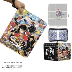 400-900Pcs Anime One Piece rufy Zoro Cards Book zipper PU leather Cards Binder Display Game Collection Card giocattoli per bambini regali