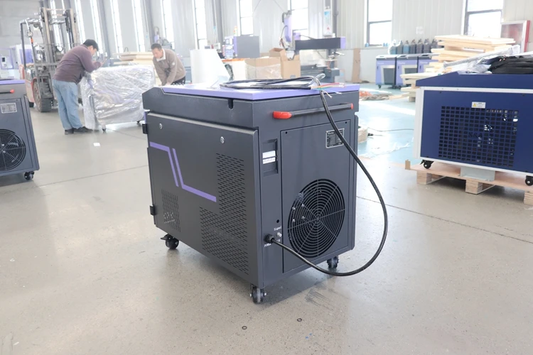 3000W Metal Roxide Pintura Remoção Máquina de Limpeza a Laser de Fibra Preço Max Raycus Fonte Laser