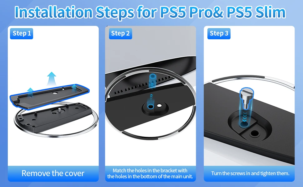 2025 Neuer vertikaler Ständer für PS5-Konsolen Playstation 5 Slim Base-Zubehör für PS5 Pro-Konsolenscheibe und Digital – Detail 4