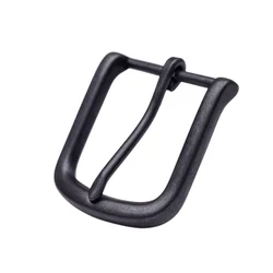 Men Heavy Classic Biker Cool Matte Black Round Prong Pin Tongue Leathercraft Leather Waistband BeltBuckle Replacement Fit 38mm