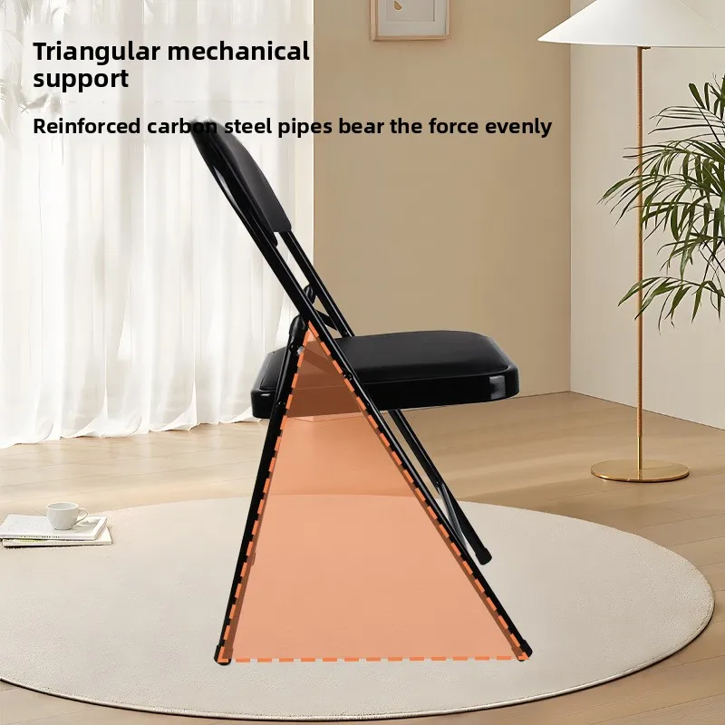 &Hot Selling Best Price Modern Stackable Foldable Dining Chair Iron Frame Portable for Restaurant