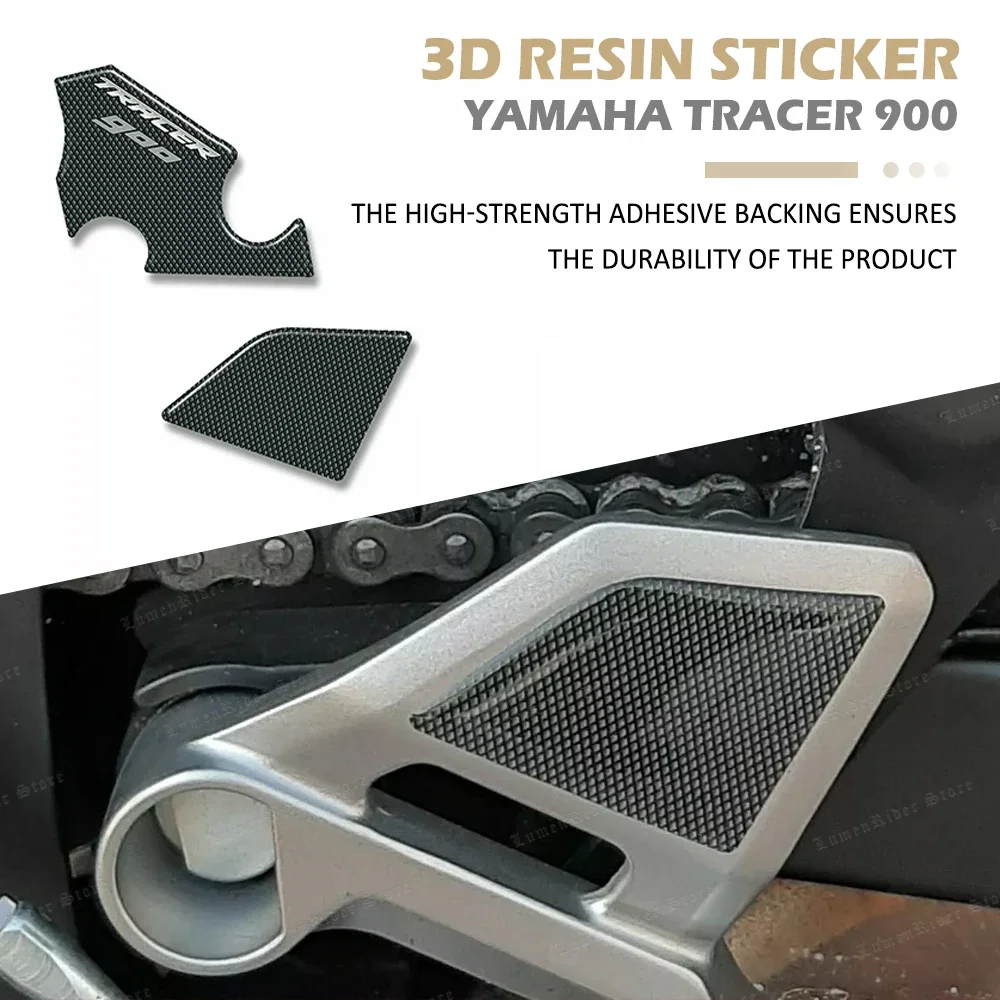 

For YAMAHA TRACER 900 Motorcycle Accessories 3D Resin Sticker Guards Heel Pad Protective Sticker