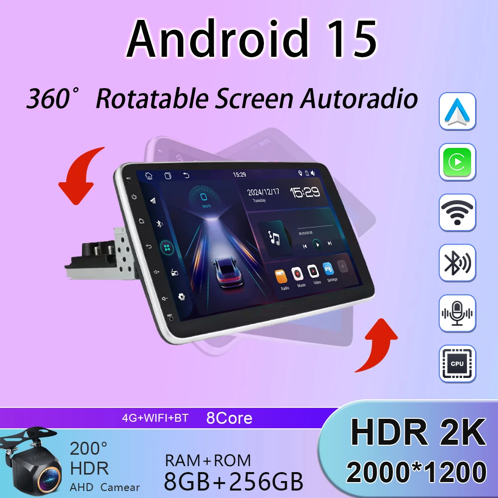 

10,1-дюймовый универсальный головное устройство CarPlay Android авто радио для VW Volkswagen Fiat Renault Nissan Hyundai 4G автомобильный мультимедийный авторадио