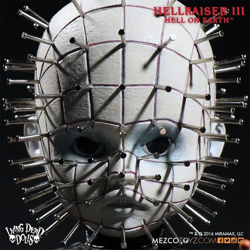 In Stock Original Mezco Ldd Living Dead Dolls  HellRaiser III Pinhead Anime Collection Figures Toys Gifts