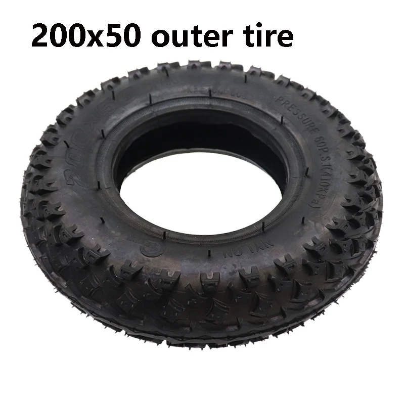 200x50 Tire Tube Pneumatic Wheel Off-Road Tyres for Electric Scooter,Electric Gas Scooter,Mountain Scooter and Wheelchai