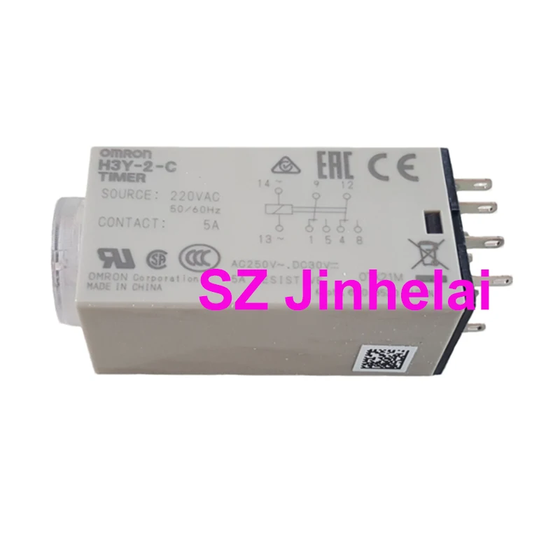 OMRON H3Y-2-C  220VAC 1S 5S 10S Authentic Original Delay Timer Relay Time on Relay реле времени