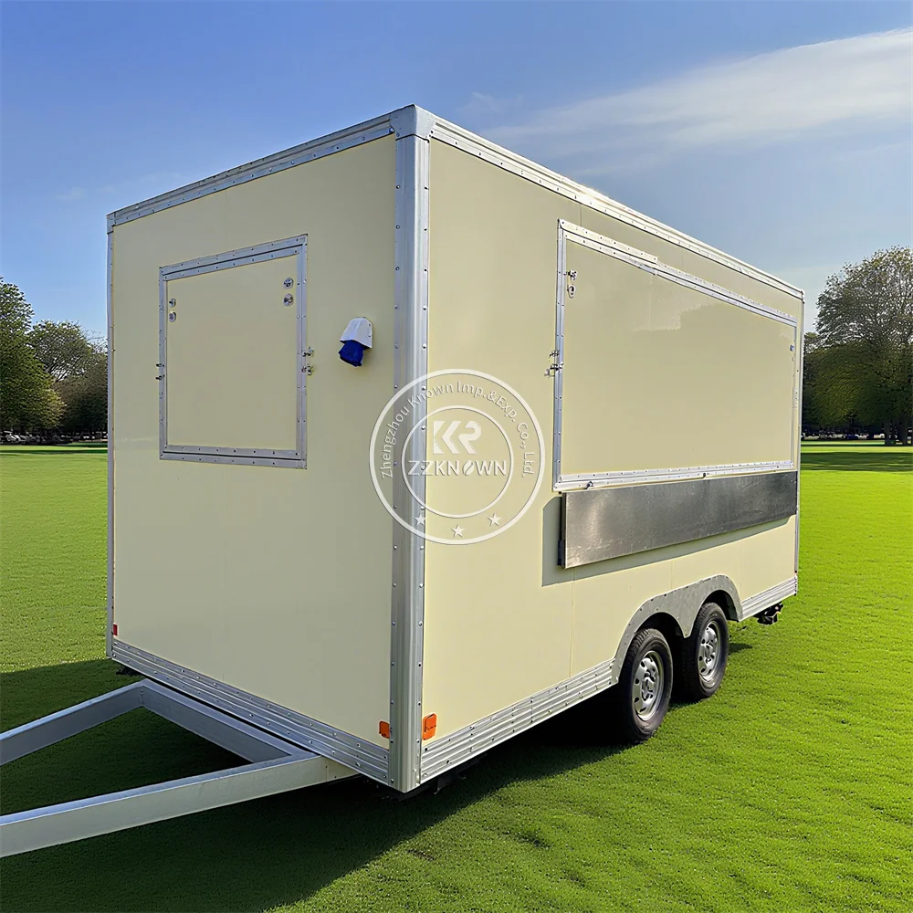 

Commercial Catering Concession Food Trailers Fully Equipped Foodtruck Fast Food Cart Mobile Food Truck With Full Kitchen