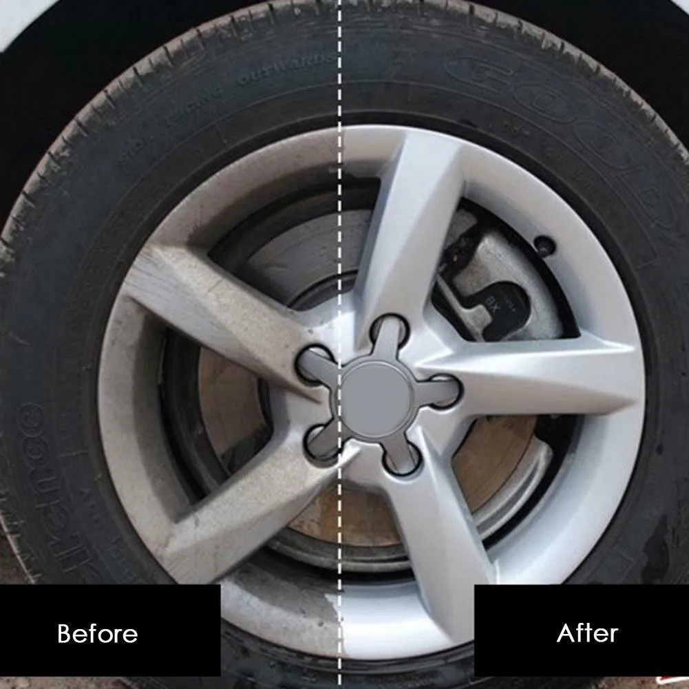 Auto Tire Scrub Brush with Special Nylon Bristles for Cleaning Wheels Tires and Rims on Cars and Other Vehicles