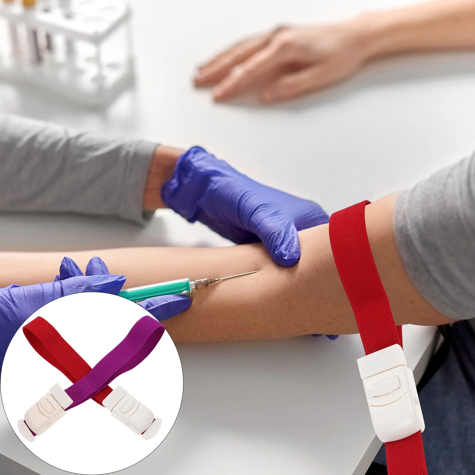 

6Pcs Tourniquet Emergency Stop Bleeding Band Adjustable Portable Medical First Aid Supplies Outdoor Blood Stopping Tool