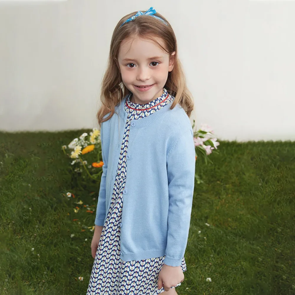 Primavera autunno ragazze Cardigan solido maglione cappotto bambini Casual solido giacca bambino bambino bambini lana lavorata a maglia vestiti a